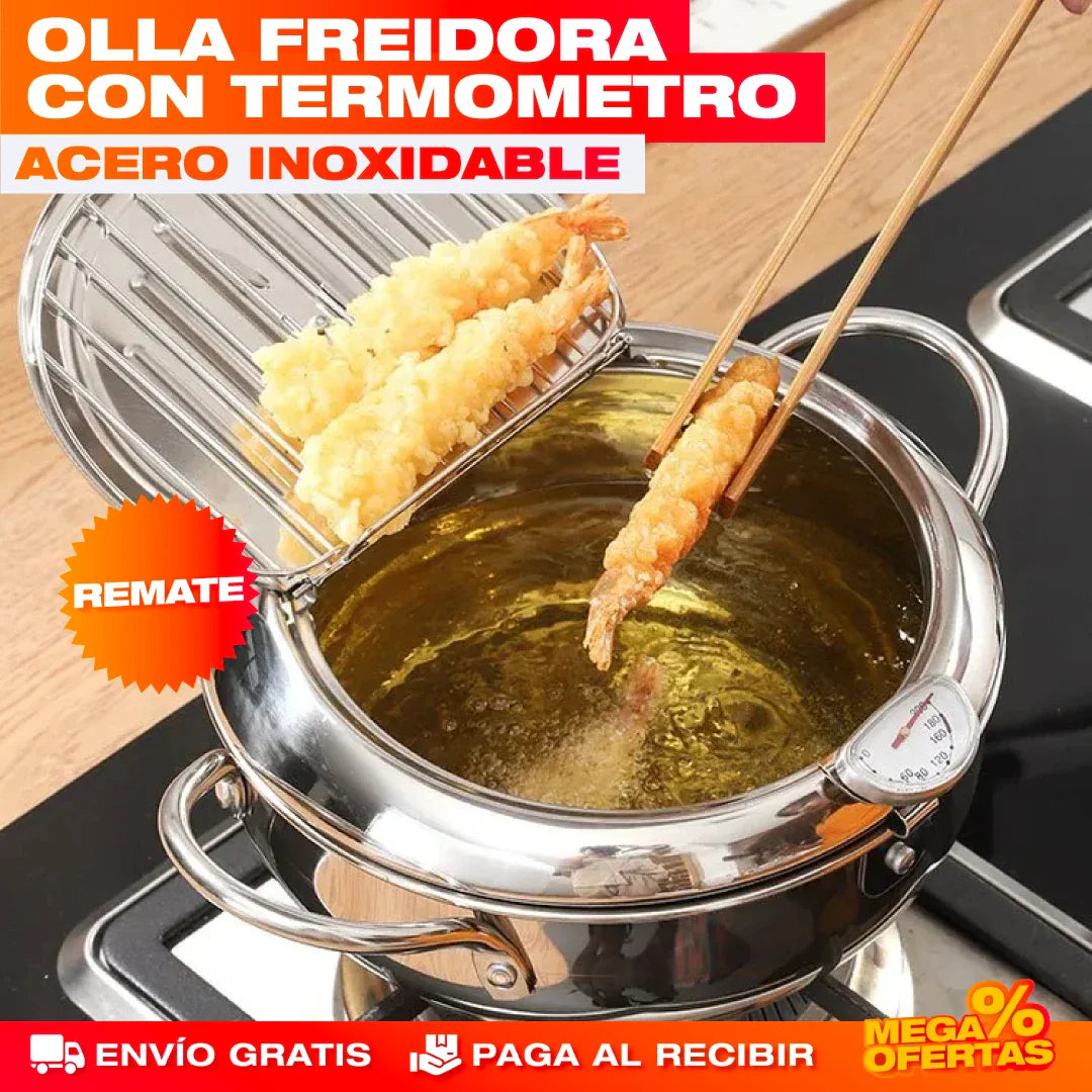 Olla Freidora Japonesa – Fríe Crocante Usando Mucho Menos Aceite